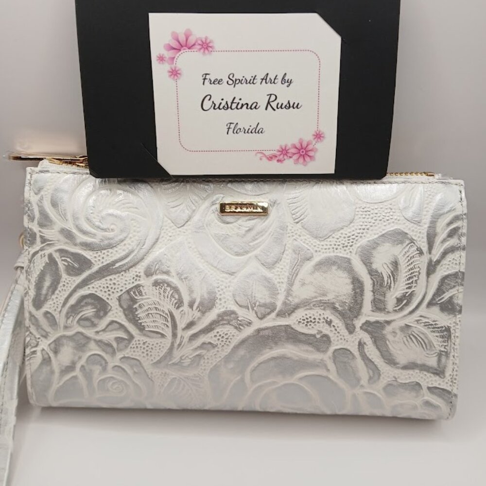 Brahmin Daisy White Lyon NWT